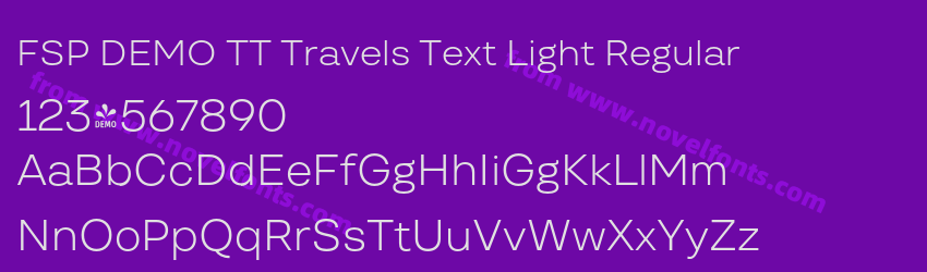 FSP DEMO TT Travels Text Light RegularPreview