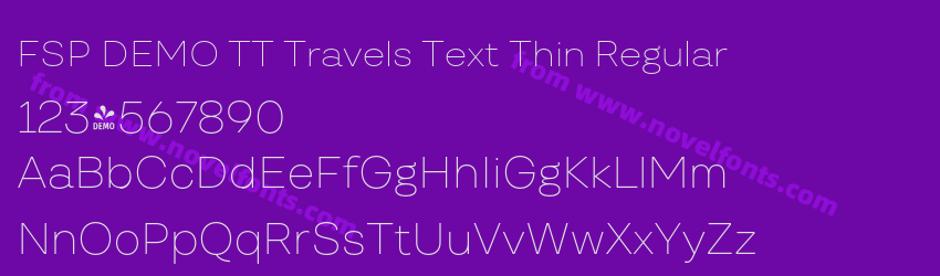 FSP DEMO TT Travels Text Thin RegularPreview FSP DEMO TT Travels Text Thin RegularPreview