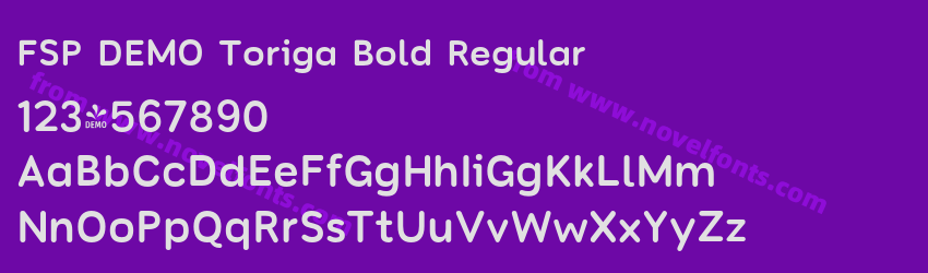 FSP DEMO Toriga Bold RegularPreview FSP DEMO Toriga Bold RegularPreview