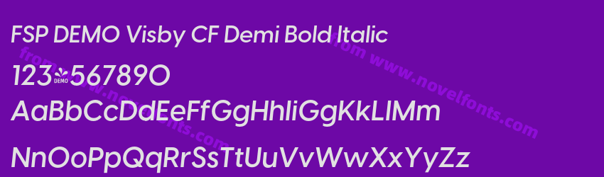 FSP DEMO Visby CF Demi Bold ItalicPreview FSP DEMO Visby CF Demi Bold ItalicPreview