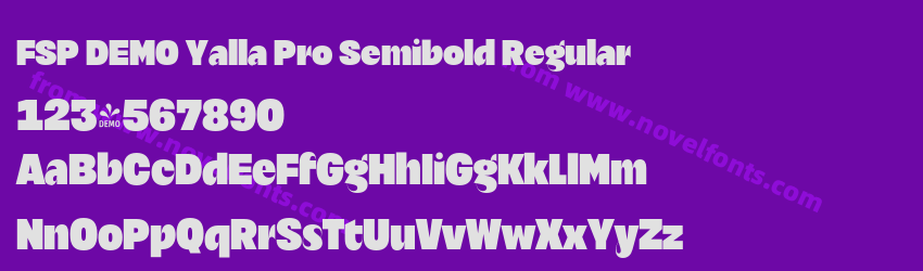FSP DEMO Yalla Pro Semibold RegularPreview