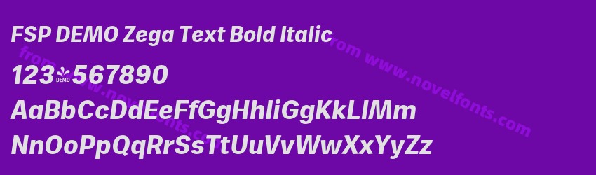 FSP DEMO Zega Text Bold ItalicPreview FSP DEMO Zega Text Bold ItalicPreview