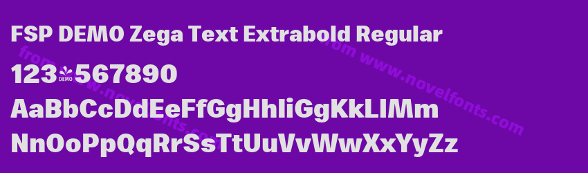 FSP DEMO Zega Text Extrabold RegularPreview FSP DEMO Zega Text Extrabold RegularPreview