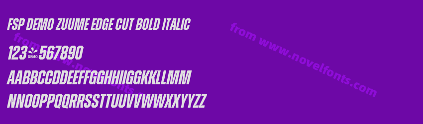 FSP DEMO Zuume Edge Cut Bold ItalicPreview FSP DEMO Zuume Edge Cut Bold ItalicPreview