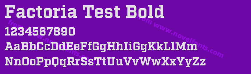 Factoria Test BoldPreview Factoria Test BoldPreview
