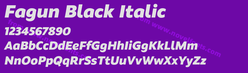 Fagun Black ItalicPreview Fagun Black ItalicPreview