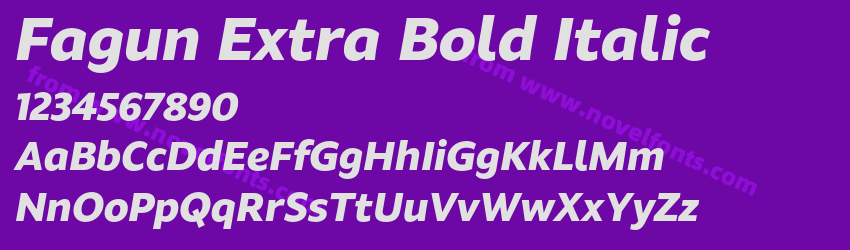 Fagun Extra Bold ItalicPreview Fagun Extra Bold ItalicPreview