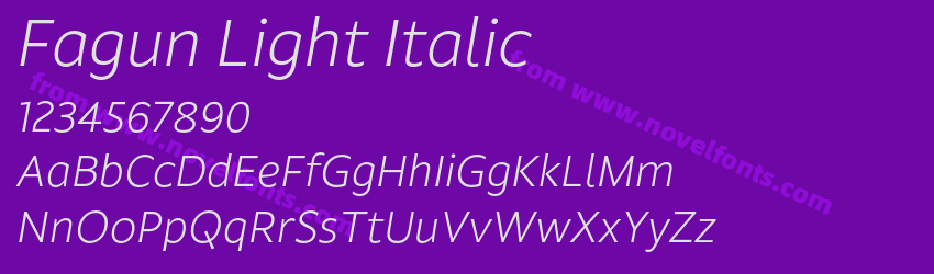Fagun Light ItalicPreview Fagun Light ItalicPreview