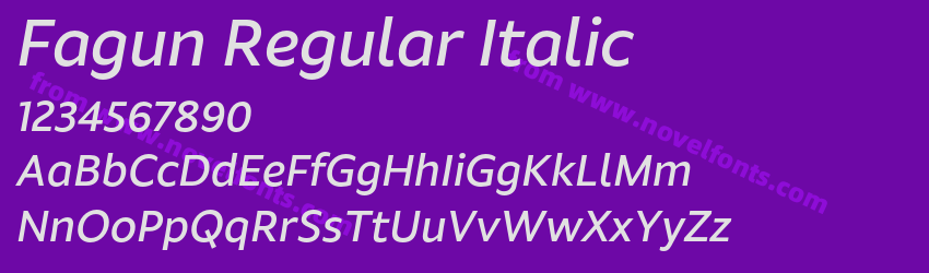Fagun Regular ItalicPreview Fagun Regular ItalicPreview