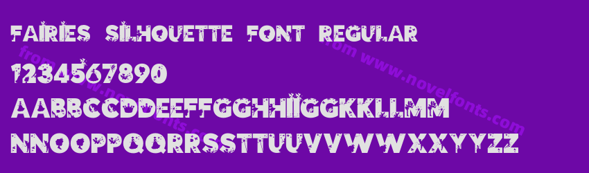 Fairies Silhouette Font RegularPreview Fairies Silhouette Font RegularPreview