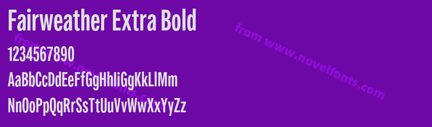 Fairweather Extra BoldPreview Fairweather Extra BoldPreview