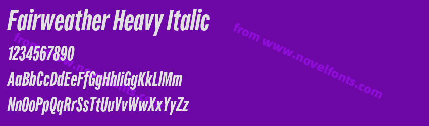 Fairweather Heavy ItalicPreview Fairweather Heavy ItalicPreview