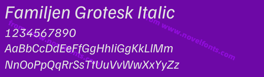 Familjen Grotesk ItalicPreview Familjen Grotesk ItalicPreview
