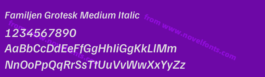 Familjen Grotesk Medium ItalicPreview Familjen Grotesk Medium ItalicPreview