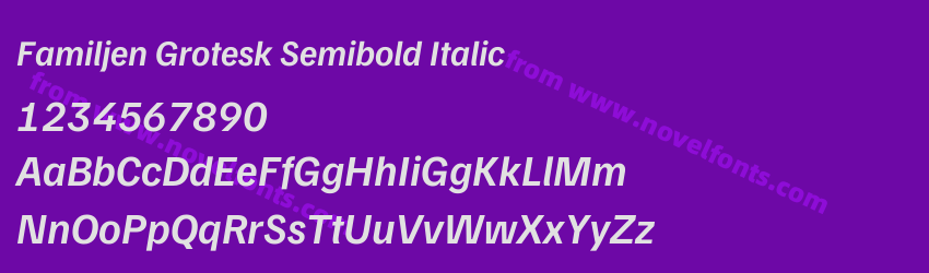 Familjen Grotesk Semibold ItalicPreview Familjen Grotesk Semibold ItalicPreview