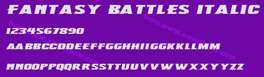 Fantasy Battles ItalicPreview Fantasy Battles ItalicPreview
