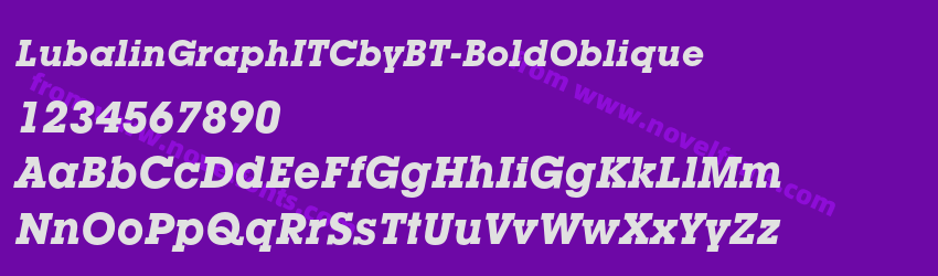 LubalinGraphITCbyBT-BoldObliquePreview