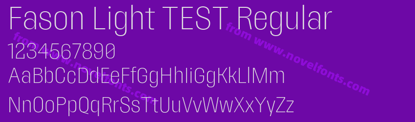 Fason Light TEST RegularPreview Fason Light TEST RegularPreview
