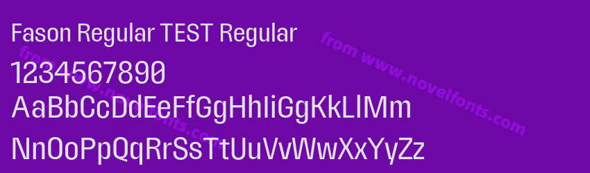 Fason Regular TEST RegularPreview