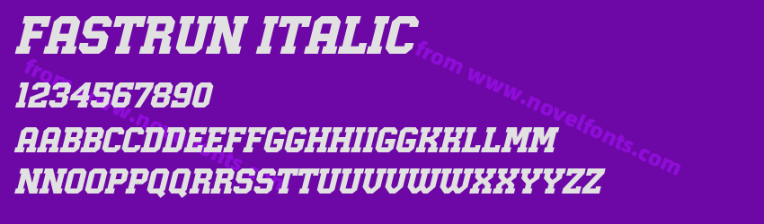 Fastrun ItalicPreview Fastrun ItalicPreview