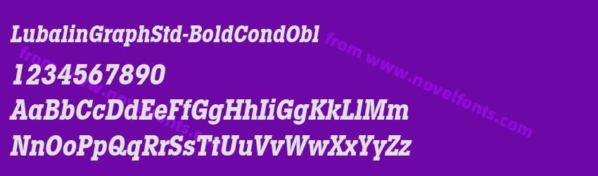 LubalinGraphStd-BoldCondOblPreview