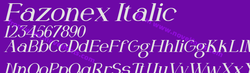 Fazonex ItalicPreview