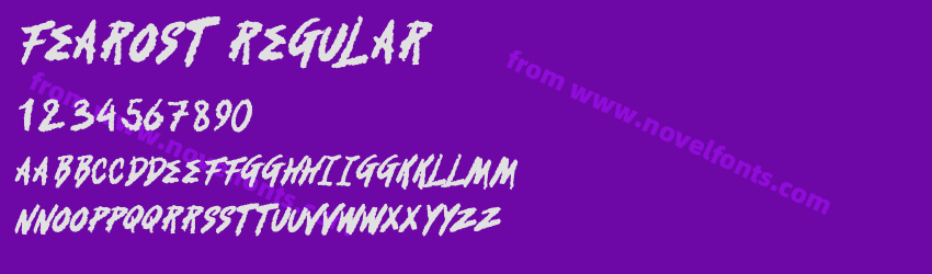 Fearost RegularPreview