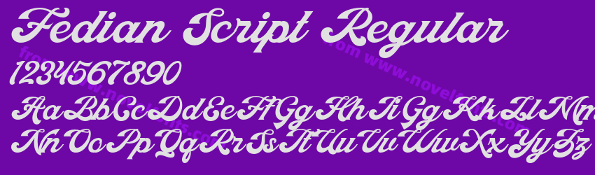 Fedian Script RegularPreview Fedian Script RegularPreview