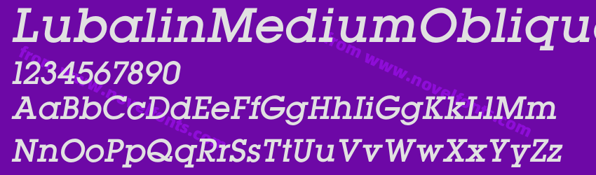 LubalinMediumObliquePreview