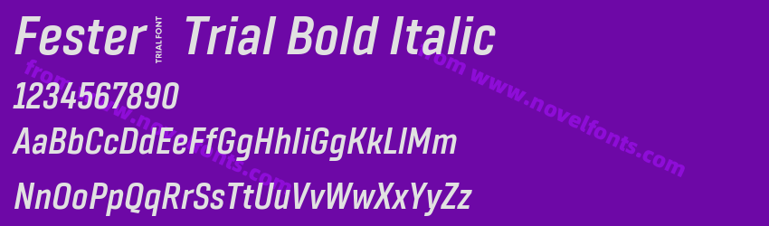 Fester_ Trial Bold ItalicPreview Fester_ Trial Bold ItalicPreview