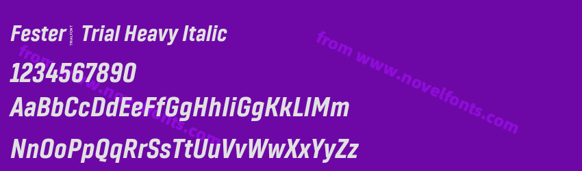 Fester_ Trial Heavy ItalicPreview Fester_ Trial Heavy ItalicPreview