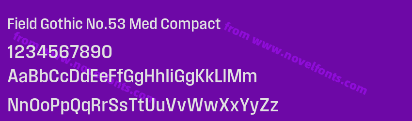 Field Gothic No.53 Med CompactPreview