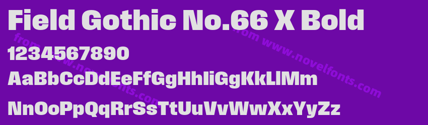 Field Gothic No.66 X BoldPreview Field Gothic No.66 X BoldPreview