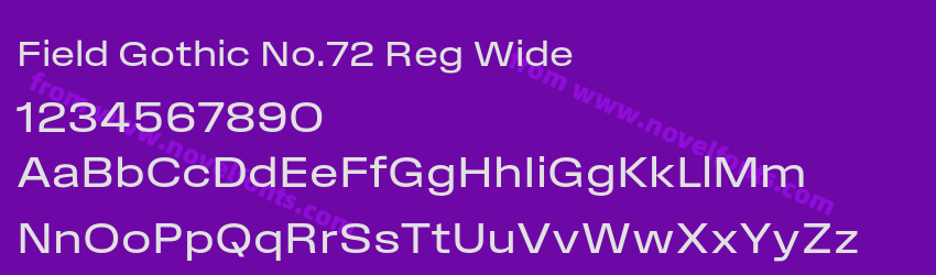 Field Gothic No.72 Reg WidePreview Field Gothic No.72 Reg WidePreview