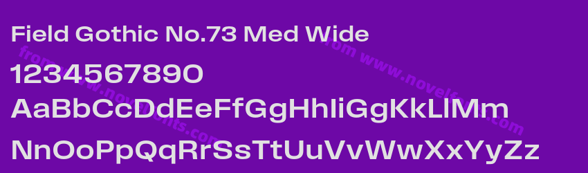 Field Gothic No.73 Med WidePreview Field Gothic No.73 Med WidePreview