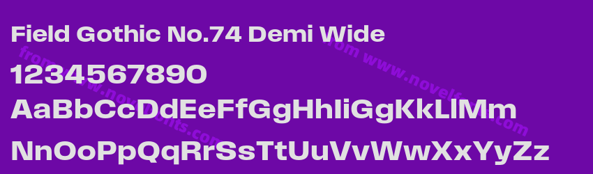 Field Gothic No.74 Demi WidePreview