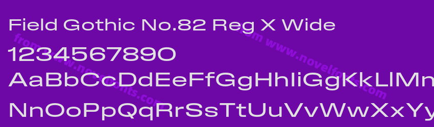 Field Gothic No.82 Reg X WidePreview Field Gothic No.82 Reg X WidePreview