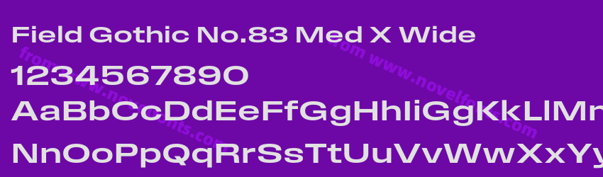 Field Gothic No.83 Med X WidePreview Field Gothic No.83 Med X WidePreview