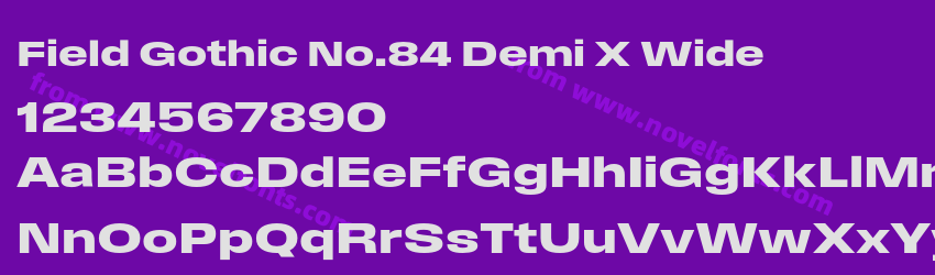 Field Gothic No.84 Demi X WidePreview Field Gothic No.84 Demi X WidePreview