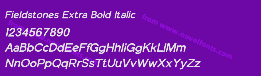 Fieldstones Extra Bold ItalicPreview Fieldstones Extra Bold ItalicPreview