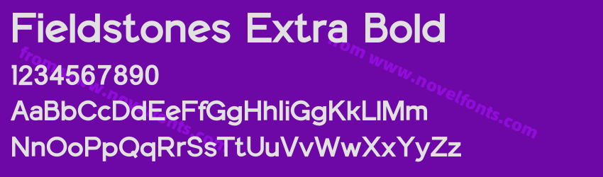 Fieldstones Extra BoldPreview Fieldstones Extra BoldPreview