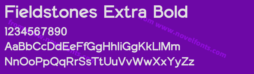 Fieldstones Extra BoldPreview Fieldstones Extra BoldPreview