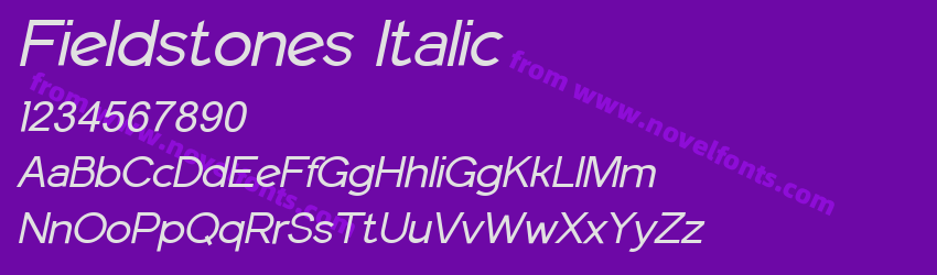 Fieldstones ItalicPreview Fieldstones ItalicPreview