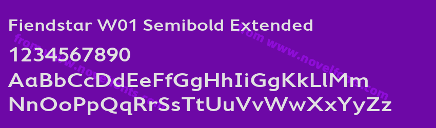 Fiendstar W01 Semibold ExtendedPreview Fiendstar W01 Semibold ExtendedPreview