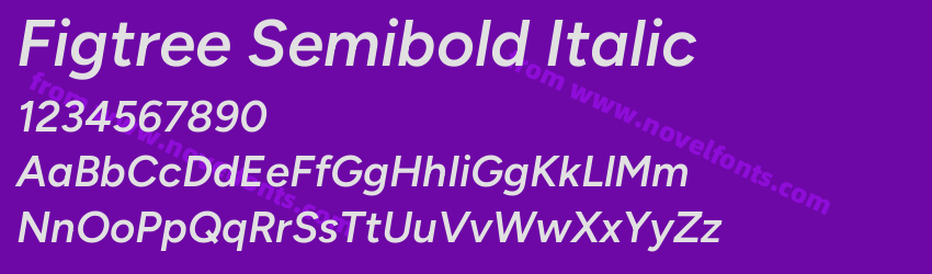 Figtree Semibold ItalicPreview