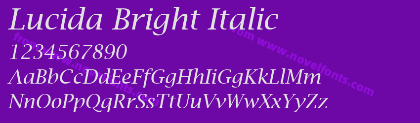 Lucida Bright ItalicPreview