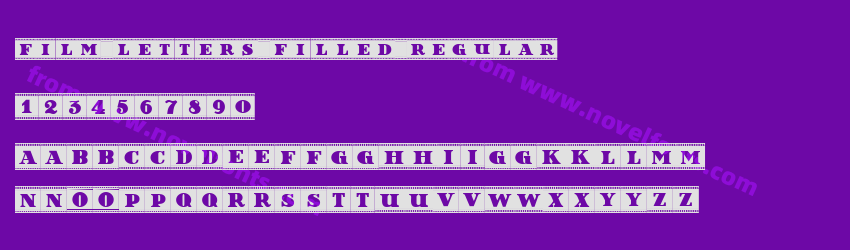 Film Letters Filled RegularPreview Film Letters Filled RegularPreview