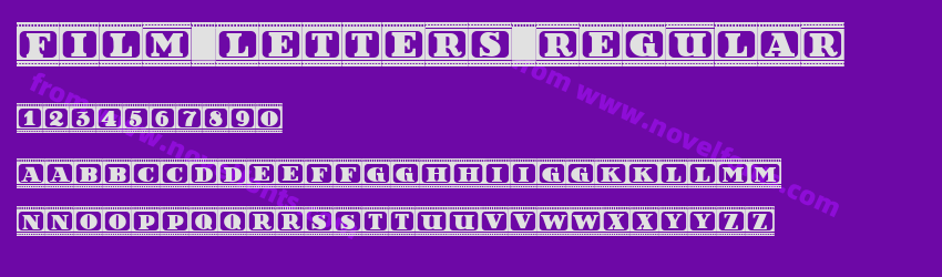Film Letters RegularPreview Film Letters RegularPreview