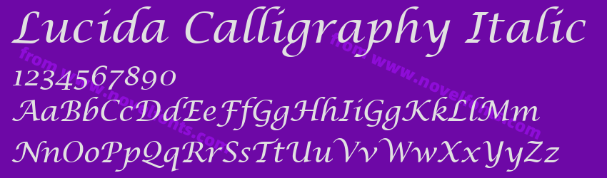 Lucida Calligraphy ItalicPreview