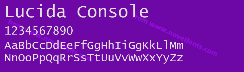 Lucida ConsolePreview